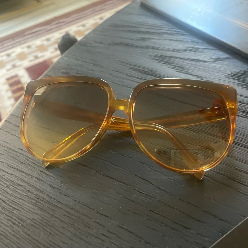 Celine Acetate Oversized Sunglasses - Havana Brown - Picture 8 of 9